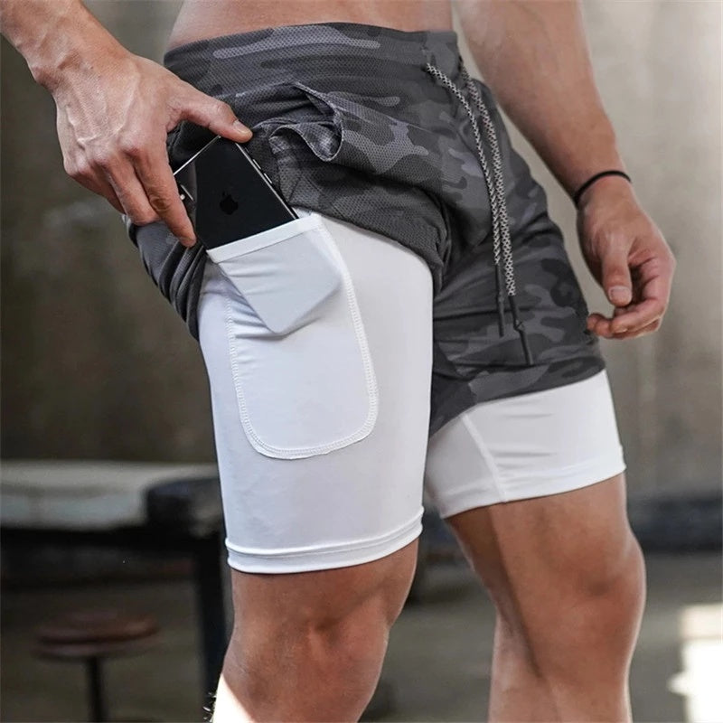 2-Pack Lightweight Quick-Dry Athletic Shorts – Breathable and Versatile for Training and Everyday Wear