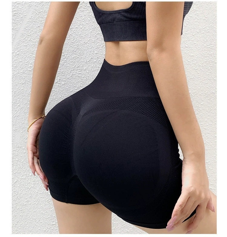 Butt-Lifting Seamless Gym Leggings – High-Waist Compression Yoga Shorts for Workout & Everyday Comfort