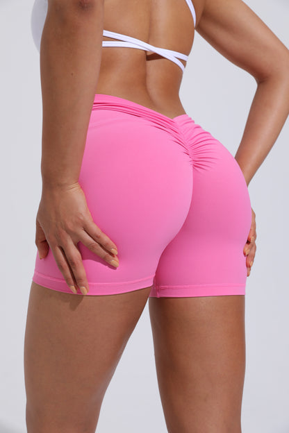 High-Waisted Butt-Lifting Yoga Shorts – Tummy Control, Scrunch Design, and Compression Fit for Workouts & Everyday Wear