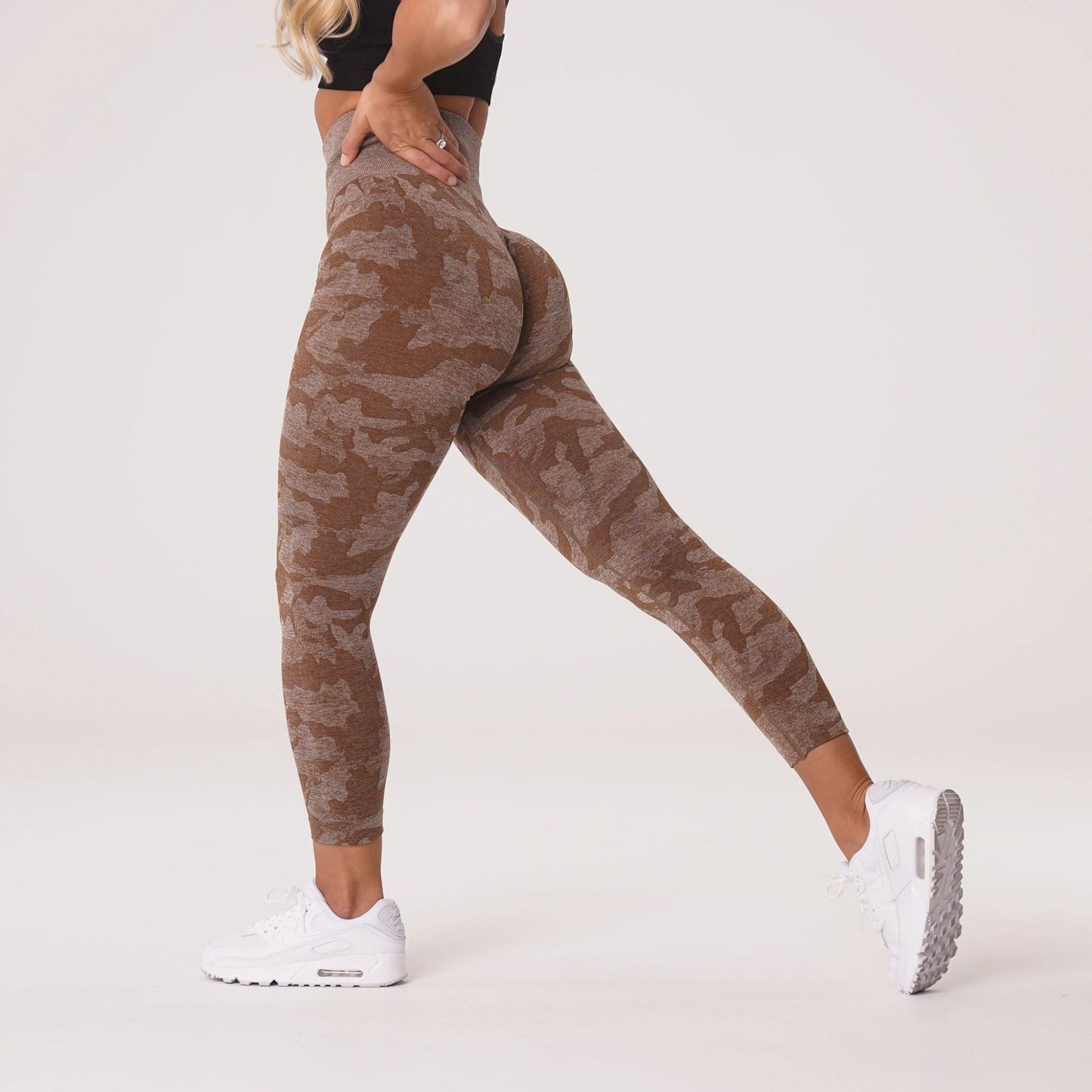 Seamless Jacquard Fitness Yoga Pants