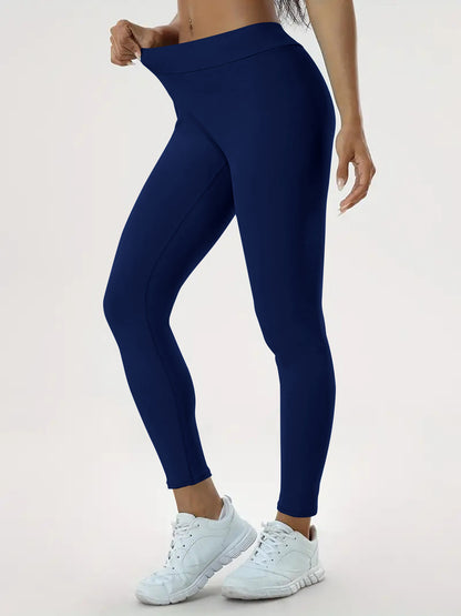 High-Waist Slim-Fit Leggings – For Workout & Everyday Wear