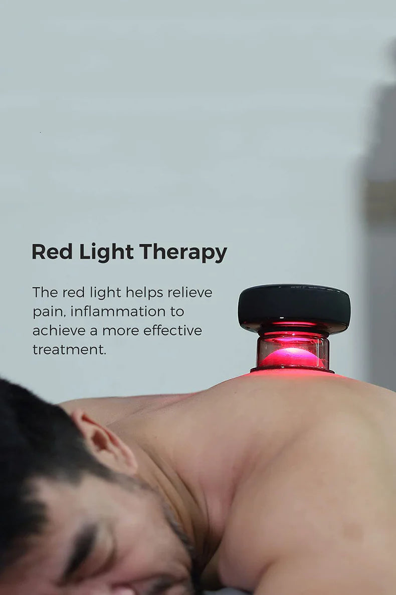 Cupping Massager – Portable Muscle Relief with Red Light Therapy