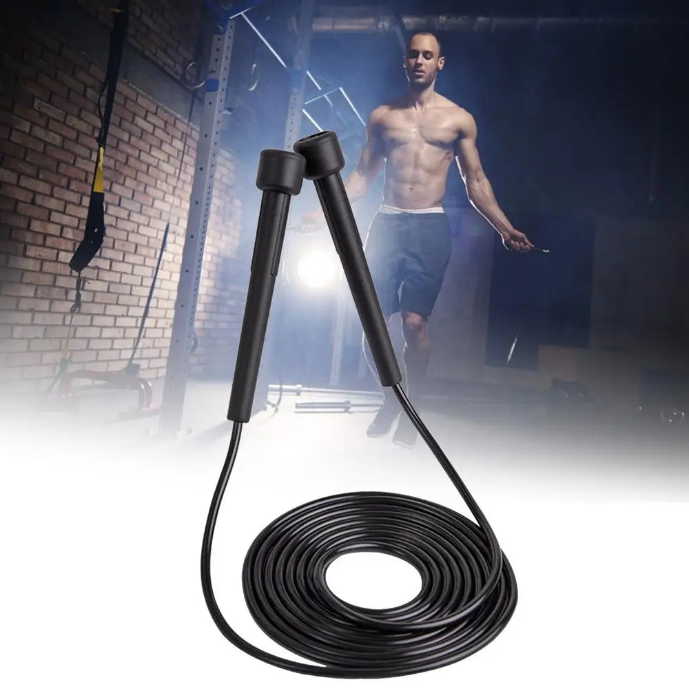 Adjustable PVC Speed Jump Rope – Non-Slip Handle, Cardio & Strength Training