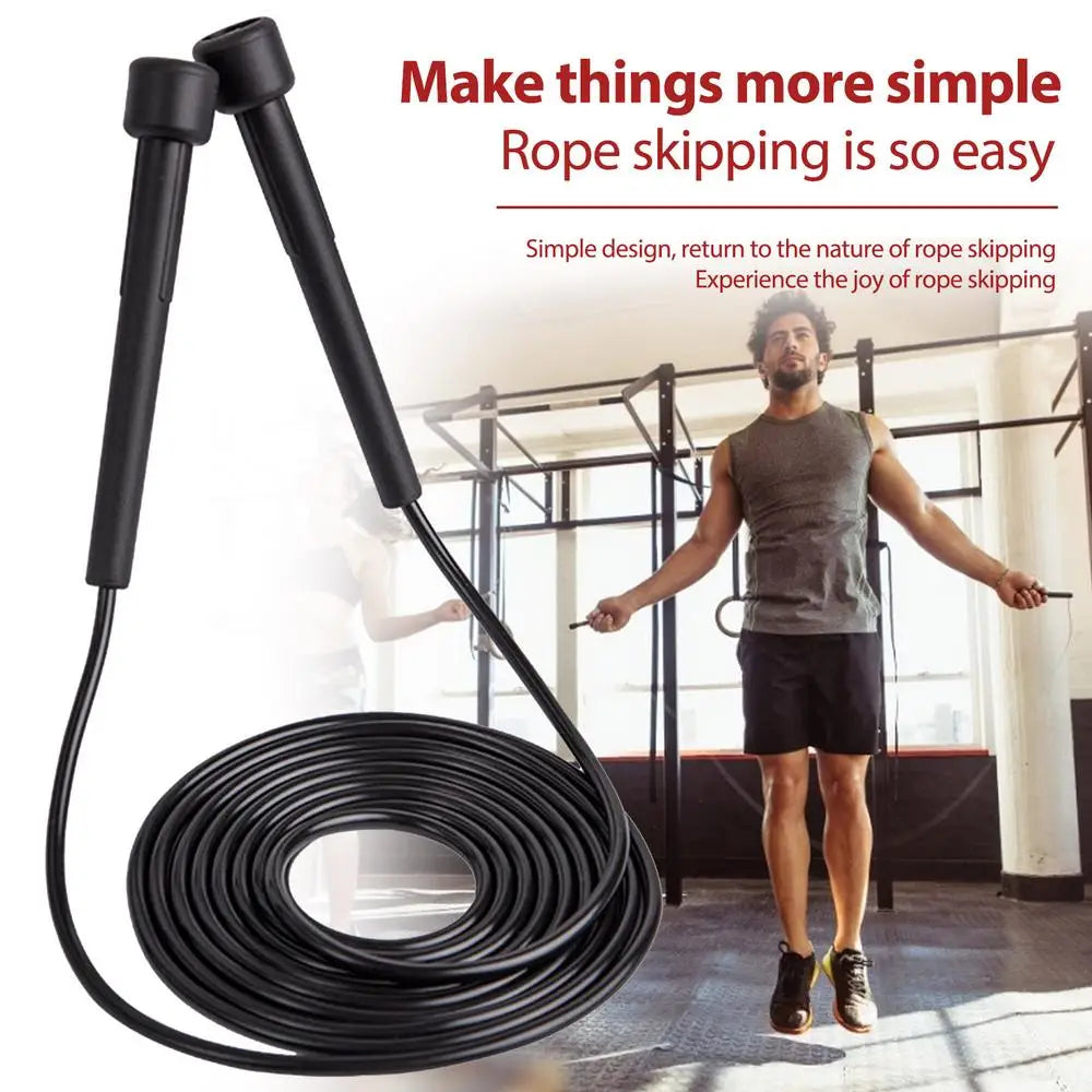 Adjustable PVC Speed Jump Rope – Non-Slip Handle, Cardio & Strength Training