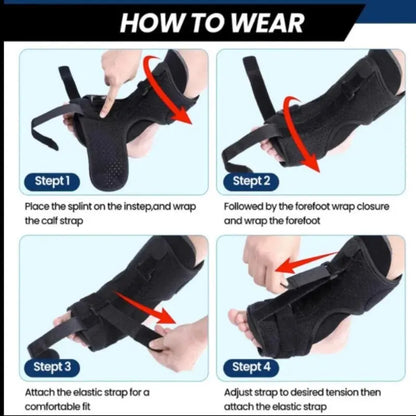 Adjustable Splint Brace – Heel, Foot & Arch Support Brace for Pain Relief & Recovery