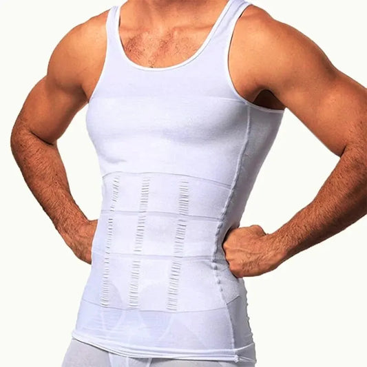 Men's Seamless Compression Vest – Waist Trainer & Belly Control Shapewear