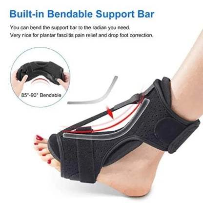 Adjustable Splint Brace – Heel, Foot & Arch Support Brace for Pain Relief & Recovery