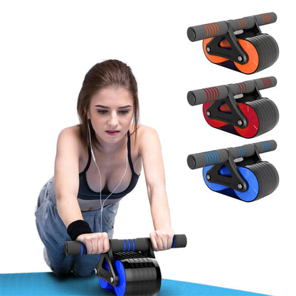 Automatic Rebound Ab Wheel Roller – Core & Waist Trainer for Home Workouts