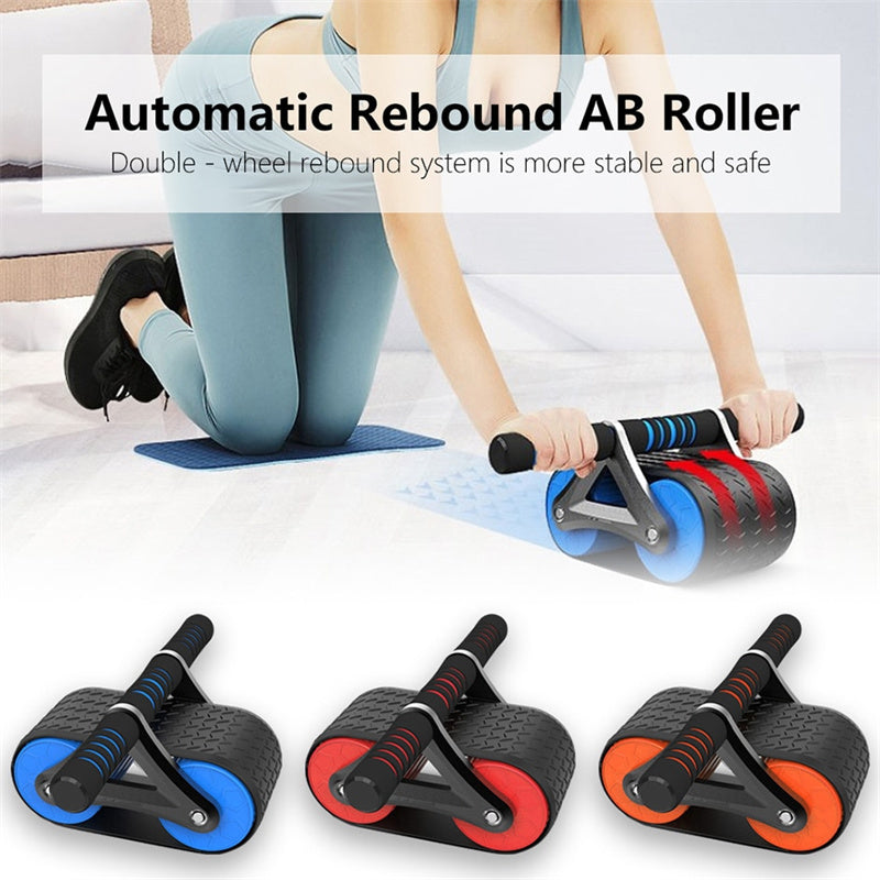 Automatic Rebound Ab Wheel Roller – Core & Waist Trainer for Home Workouts