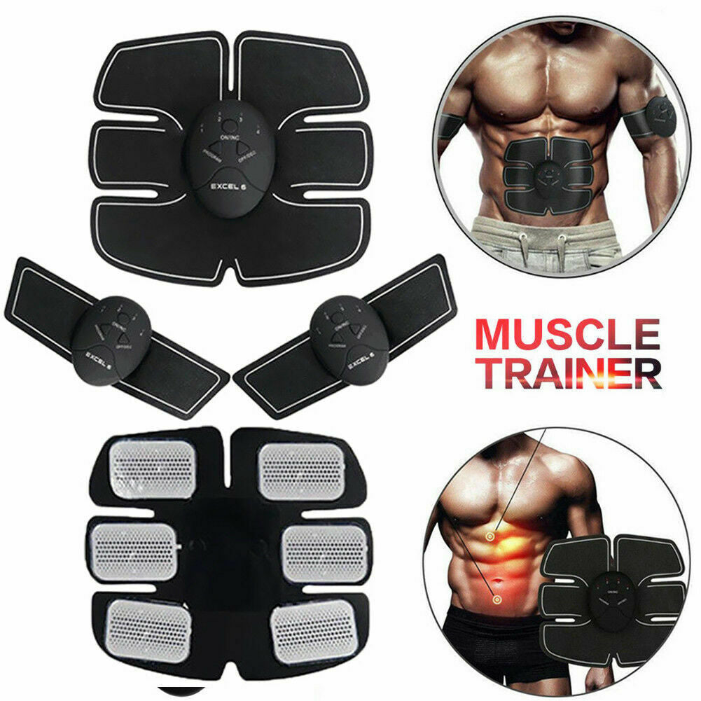 EMS Muscle Stimulator – Abdominal, Arm, Waist & Leg Trainer with Adjustable Modes